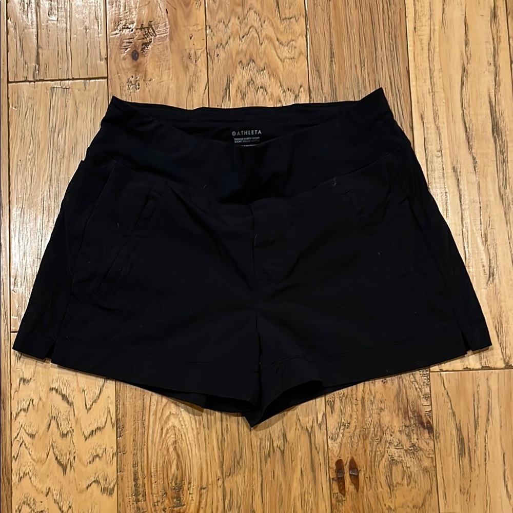 Athleta Black Athletic Shorts Relaxed Fit